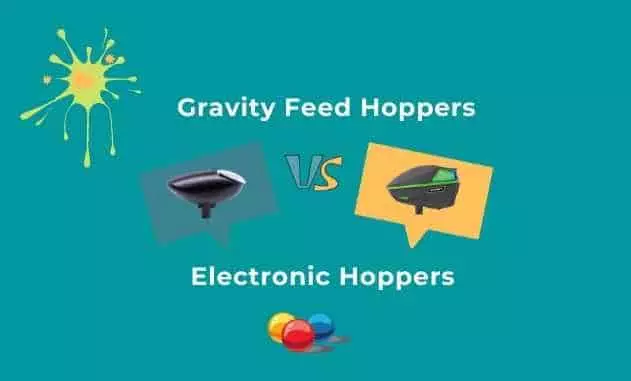 Gravity Fed Hoppers Vs. Electronic Hoppers,how electronic paintball hoppers work,electronic paintball hoppers,gravity fed hoppers